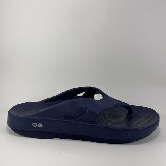 Oofos Ooriginal Flop Flops Mens Size 11, Womens 13 Blue Comfort Recovery Sandal - Picture 1 of 9